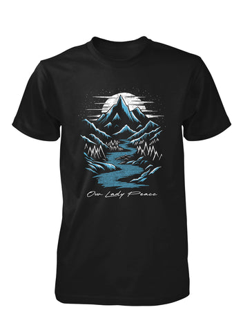 NIGHT MOUNTAIN SCAPE T-SHIRT